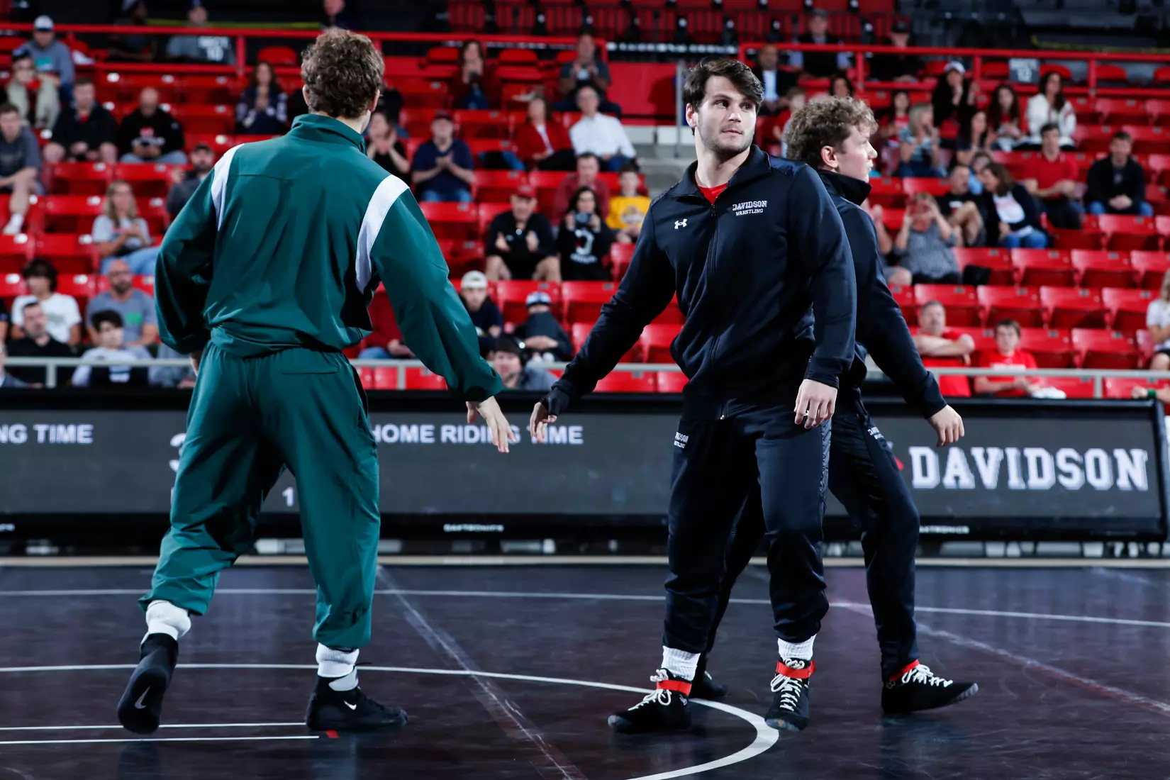 Davidson takes on Michigan State in non-conference wrestling action at Belk Arena on Friday, November 11, 2022 in Davidson, North Carolina.