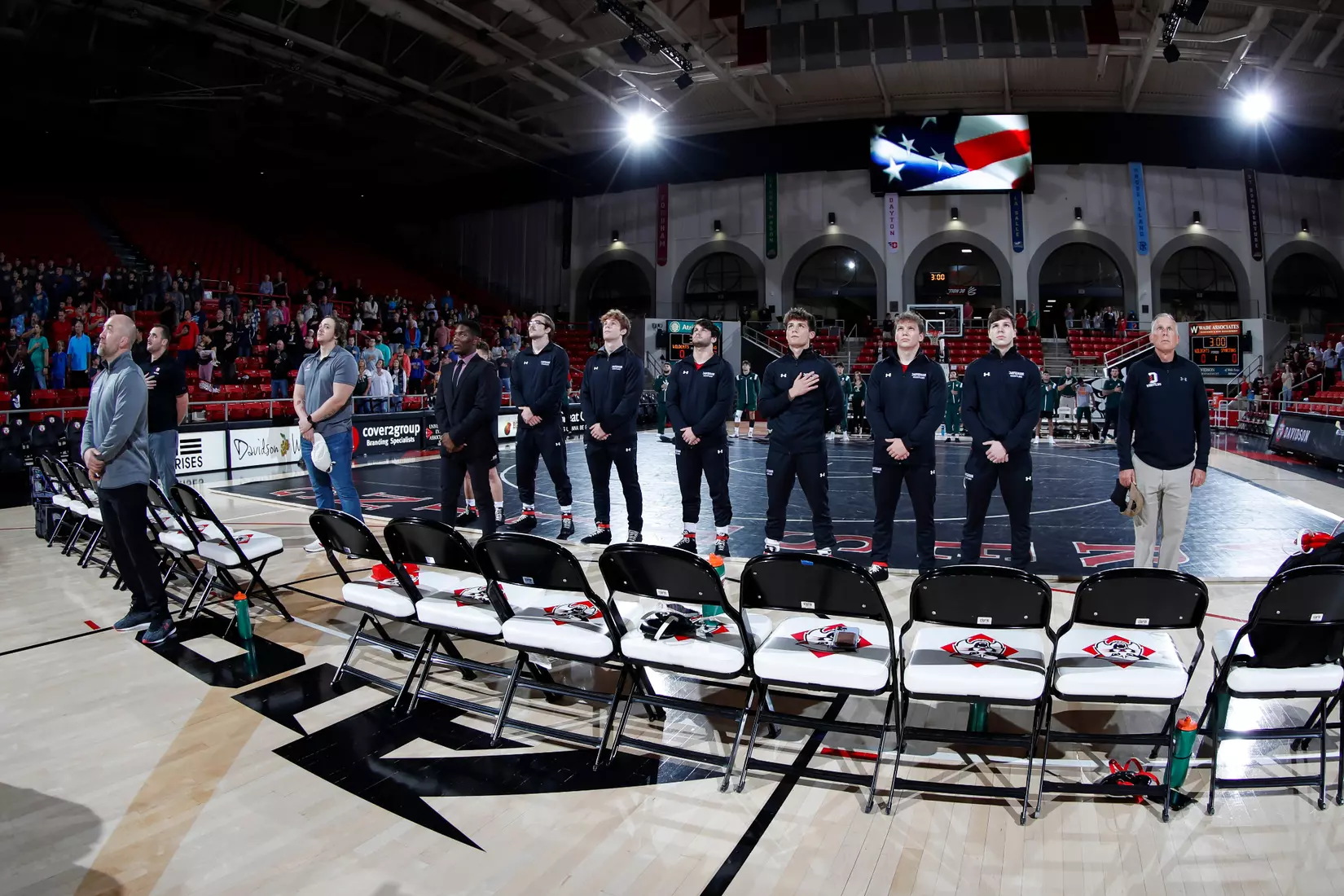 Davidson takes on Michigan State in non-conference wrestling action at Belk Arena on Friday, November 11, 2022 in Davidson, North Carolina.