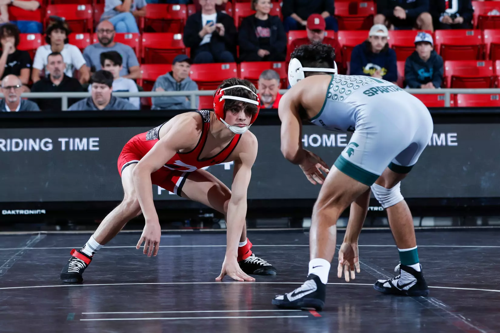 Davidson takes on Michigan State in non-conference wrestling action at Belk Arena on Friday, November 11, 2022 in Davidson, North Carolina.