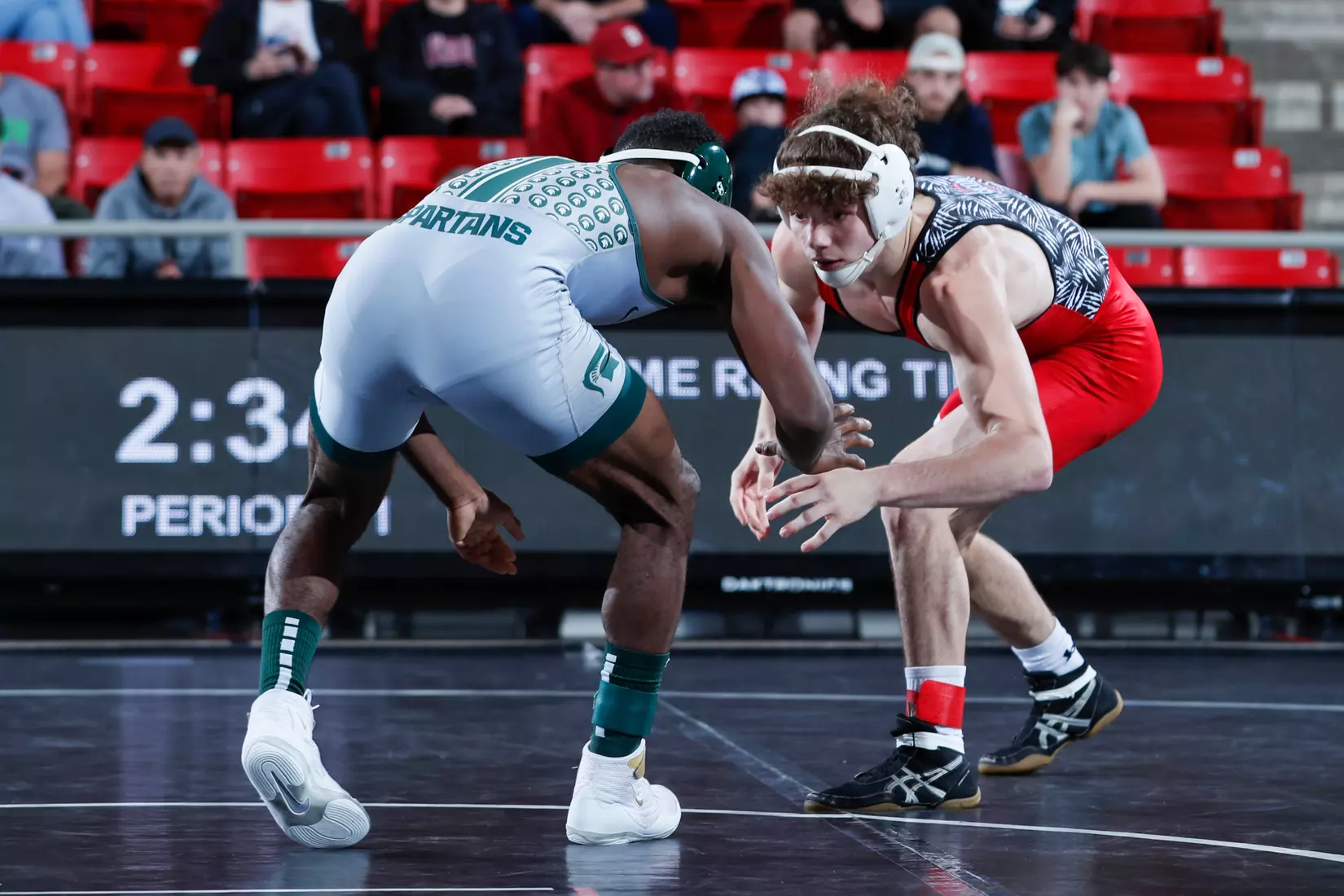 Davidson takes on Michigan State in non-conference wrestling action at Belk Arena on Friday, November 11, 2022 in Davidson, North Carolina.