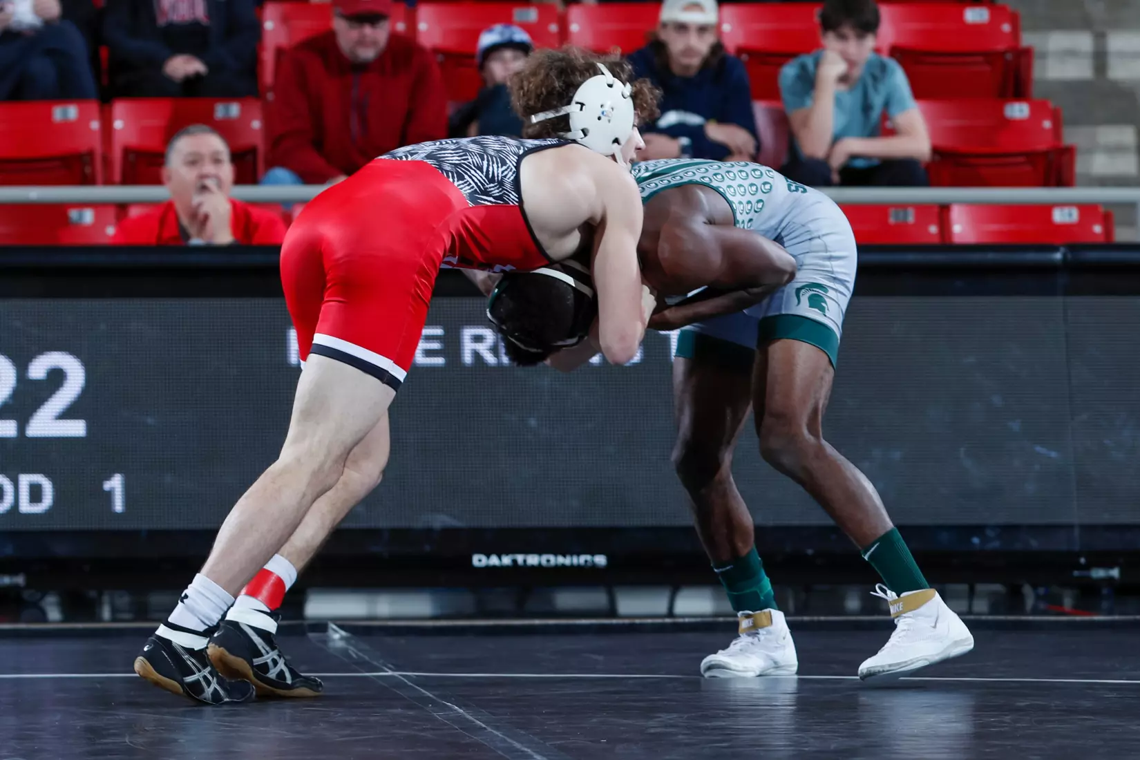 Davidson takes on Michigan State in non-conference wrestling action at Belk Arena on Friday, November 11, 2022 in Davidson, North Carolina.