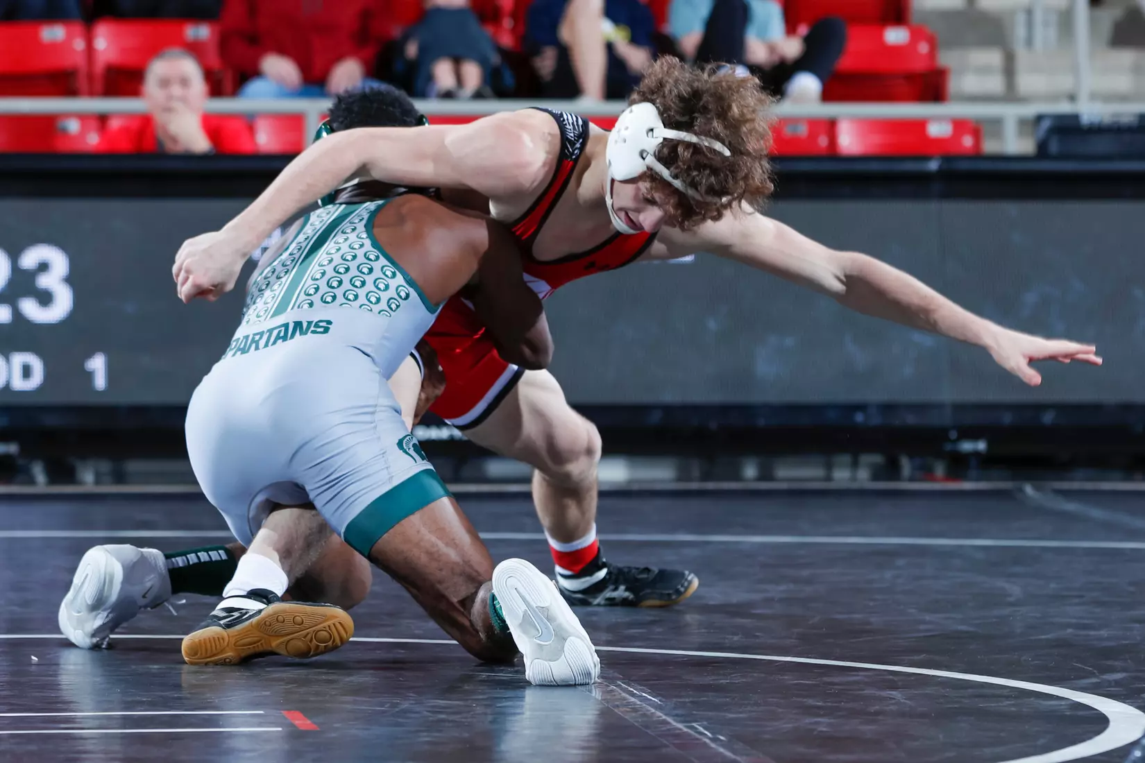Davidson takes on Michigan State in non-conference wrestling action at Belk Arena on Friday, November 11, 2022 in Davidson, North Carolina.