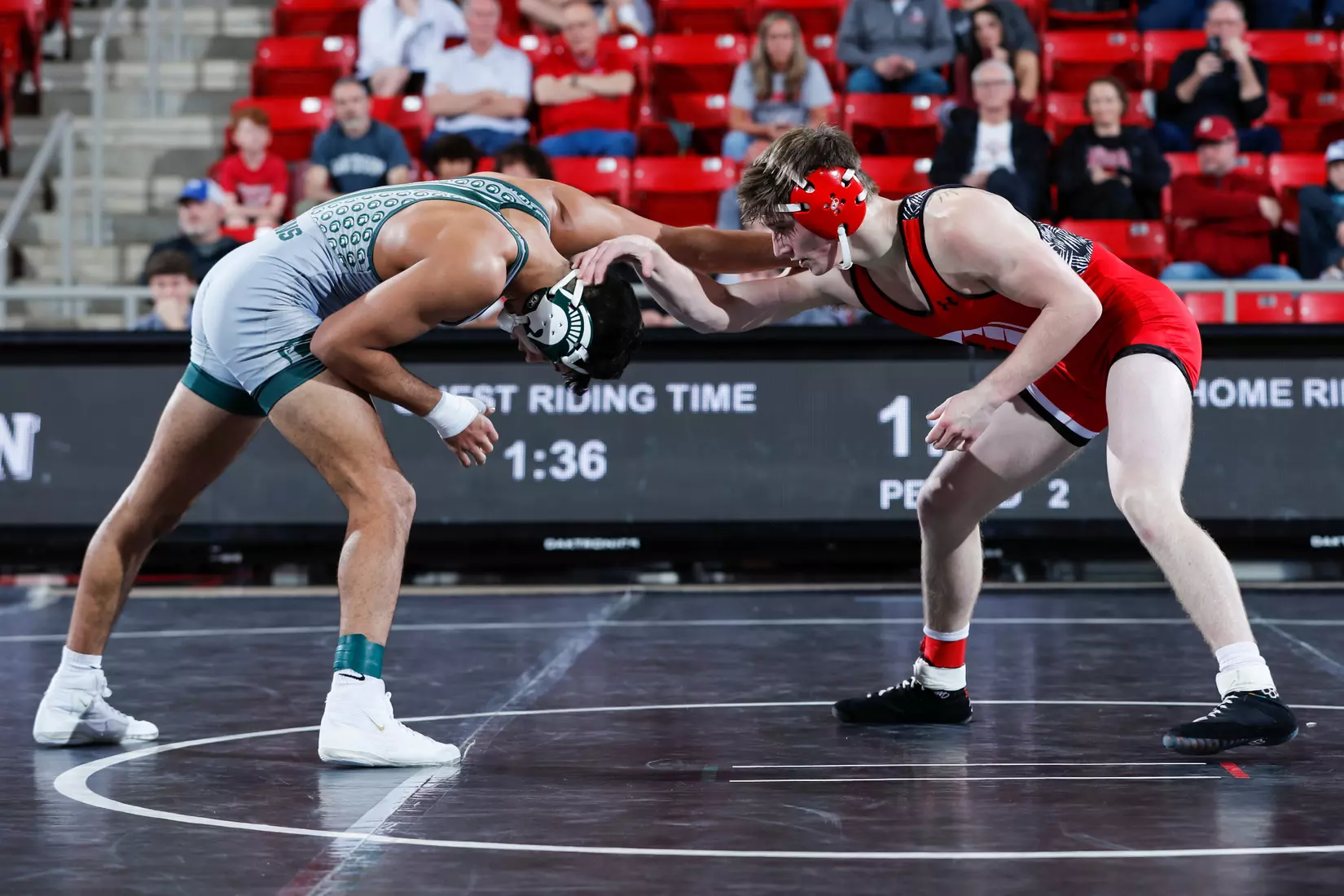 Davidson takes on Michigan State in non-conference wrestling action at Belk Arena on Friday, November 11, 2022 in Davidson, North Carolina.
