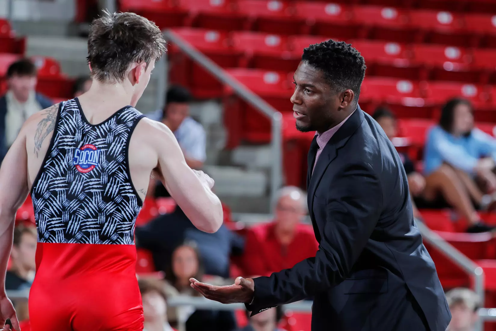 Davidson takes on Michigan State in non-conference wrestling action at Belk Arena on Friday, November 11, 2022 in Davidson, North Carolina.