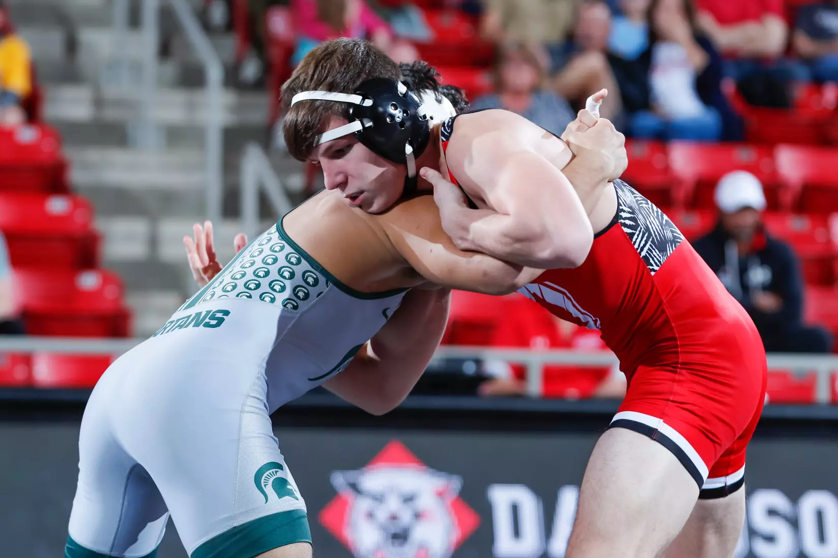 Davidson takes on Michigan State in non-conference wrestling action at Belk Arena on Friday, November 11, 2022 in Davidson, North Carolina.