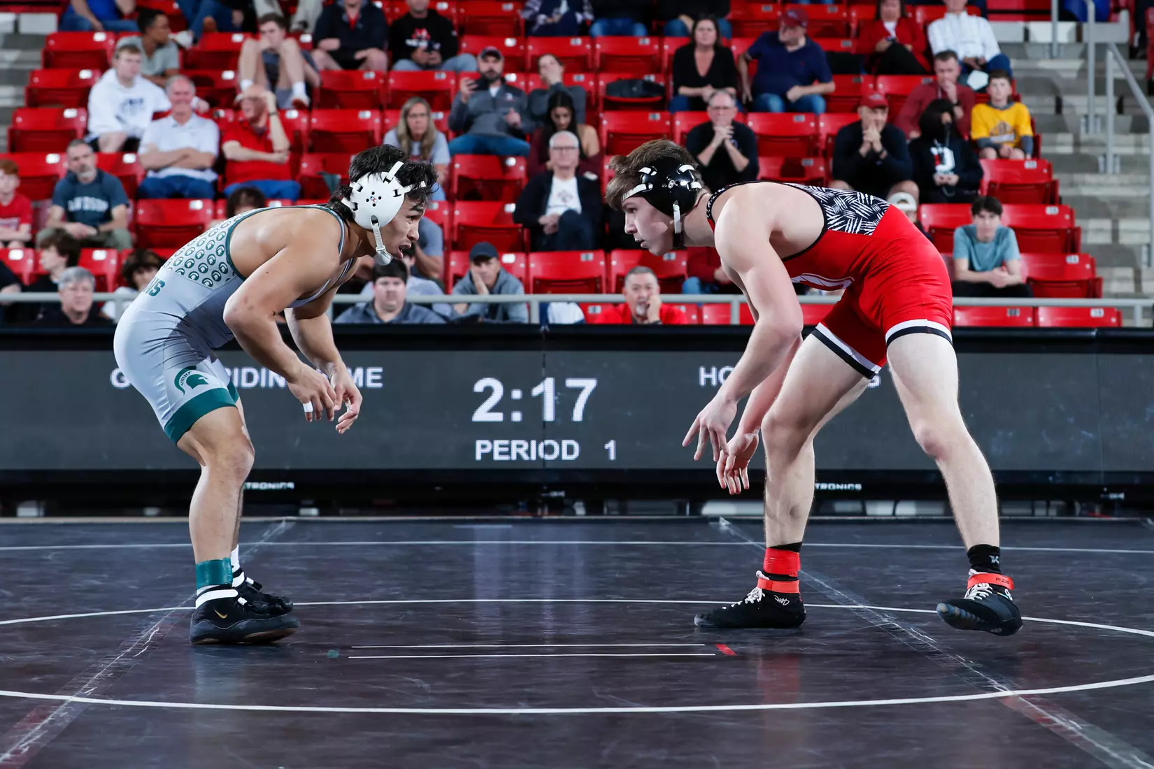 Davidson takes on Michigan State in non-conference wrestling action at Belk Arena on Friday, November 11, 2022 in Davidson, North Carolina.
