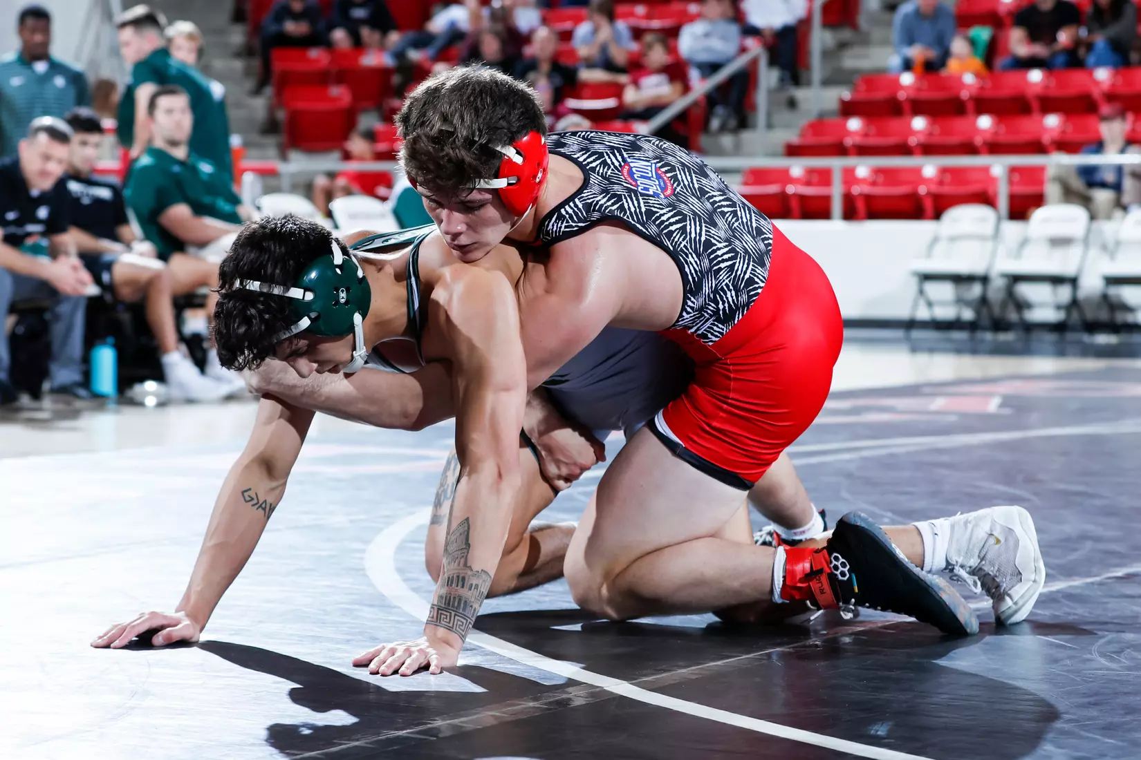 Davidson takes on Michigan State in non-conference wrestling action at Belk Arena on Friday, November 11, 2022 in Davidson, North Carolina.