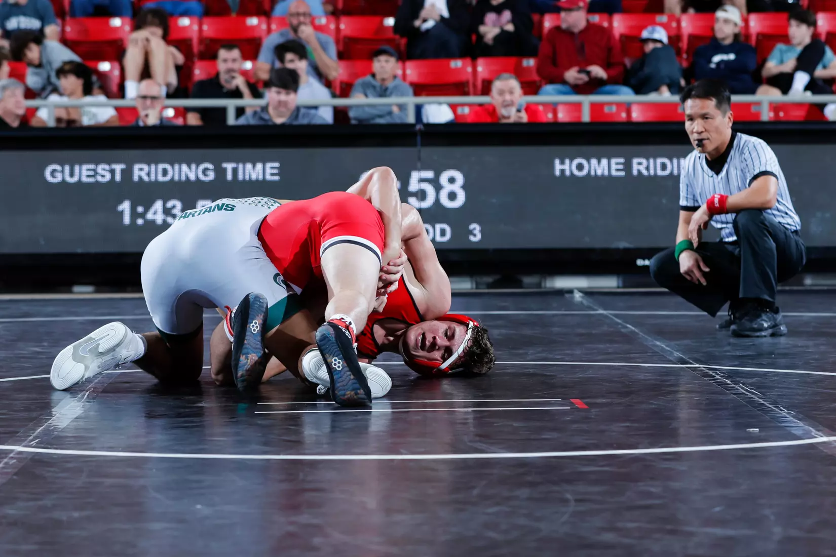 Davidson takes on Michigan State in non-conference wrestling action at Belk Arena on Friday, November 11, 2022 in Davidson, North Carolina.
