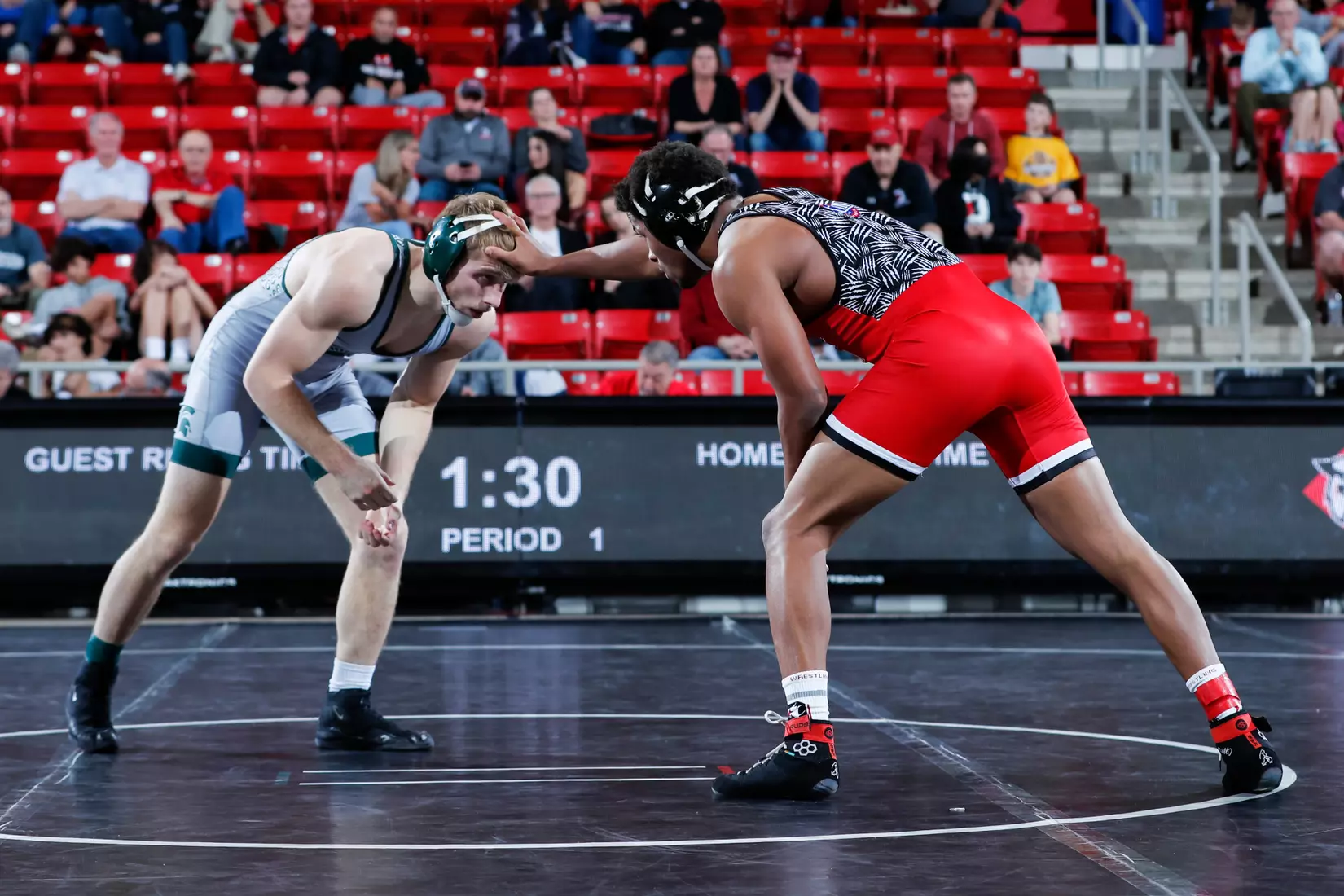 Davidson takes on Michigan State in non-conference wrestling action at Belk Arena on Friday, November 11, 2022 in Davidson, North Carolina.