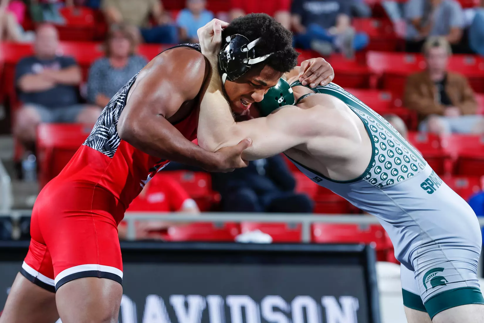 Davidson takes on Michigan State in non-conference wrestling action at Belk Arena on Friday, November 11, 2022 in Davidson, North Carolina.