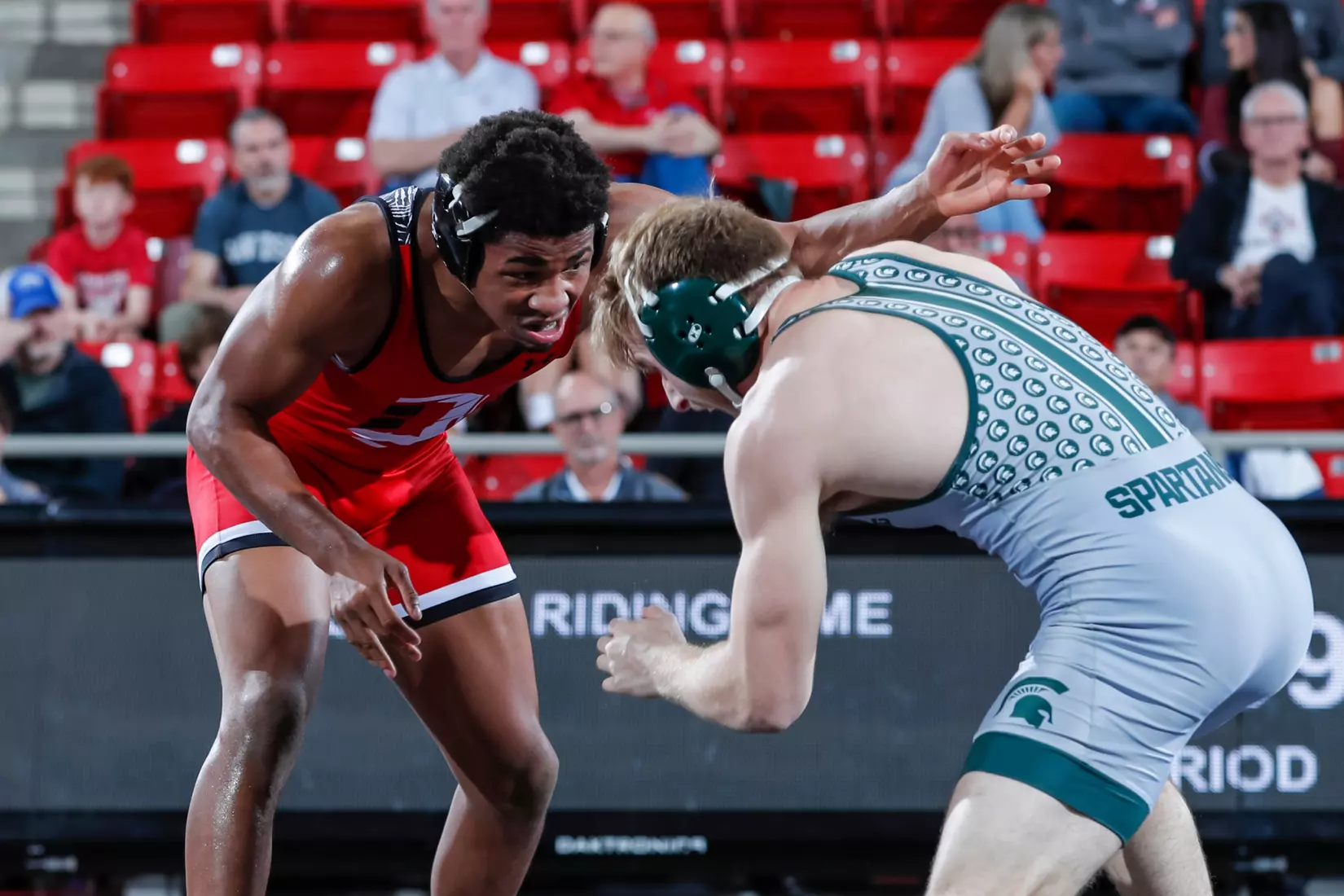 Davidson takes on Michigan State in non-conference wrestling action at Belk Arena on Friday, November 11, 2022 in Davidson, North Carolina.