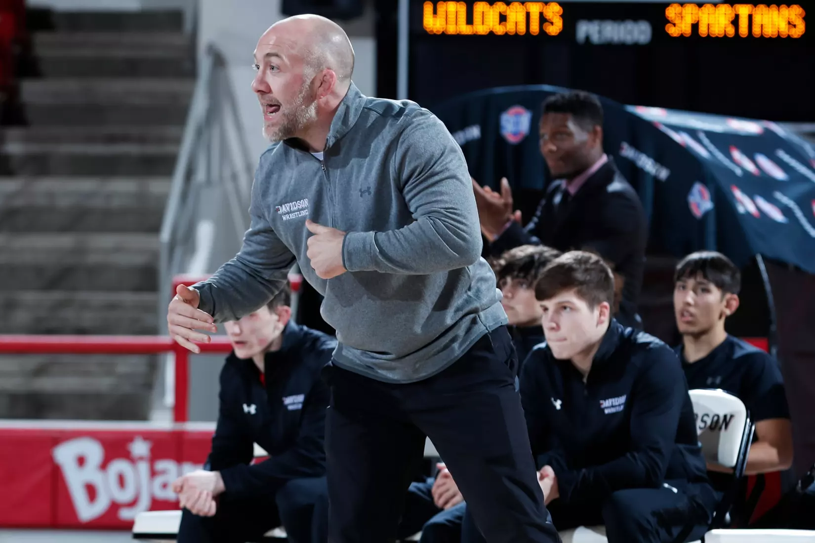 Davidson takes on Michigan State in non-conference wrestling action at Belk Arena on Friday, November 11, 2022 in Davidson, North Carolina.