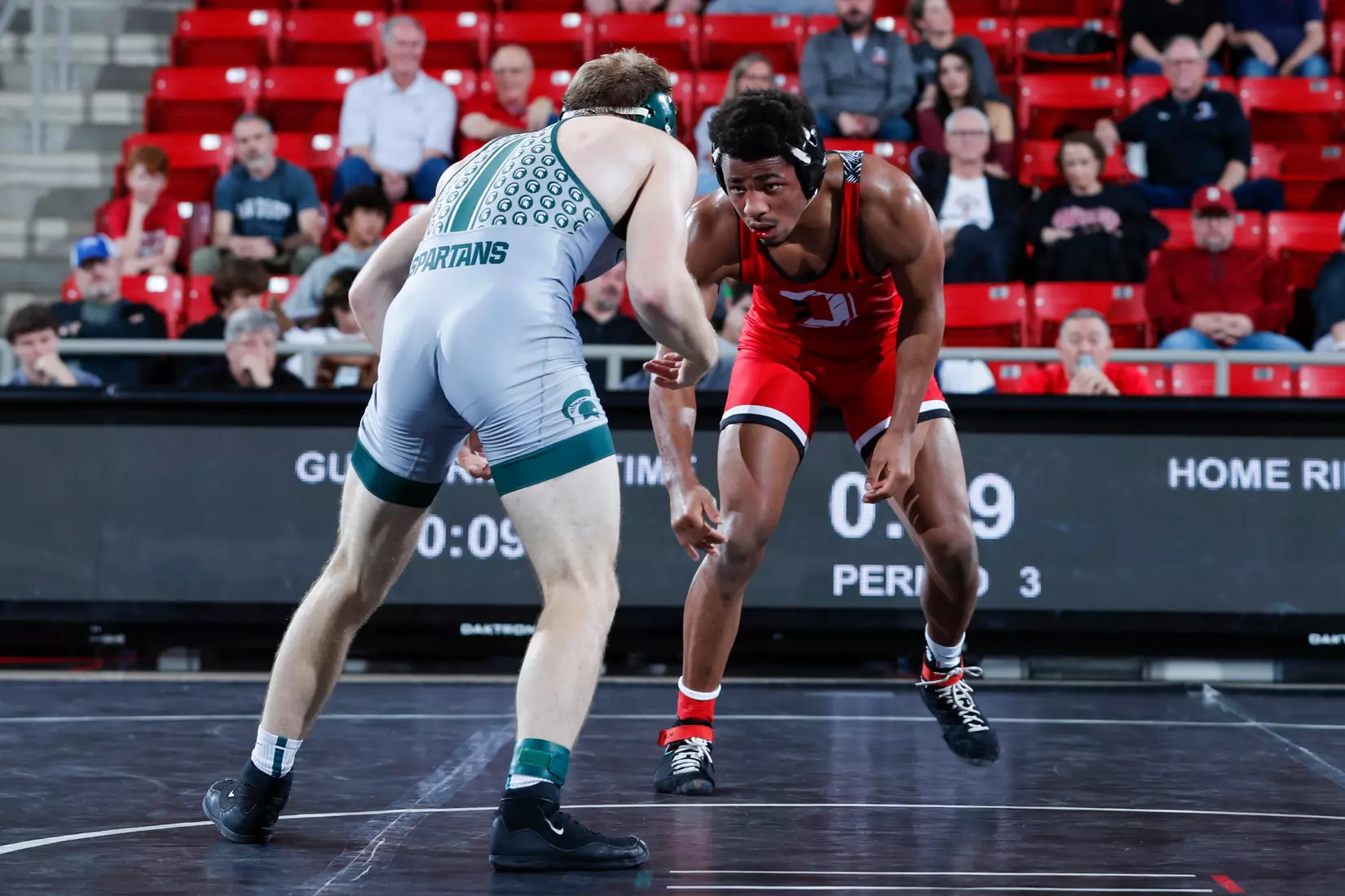 Davidson takes on Michigan State in non-conference wrestling action at Belk Arena on Friday, November 11, 2022 in Davidson, North Carolina.
