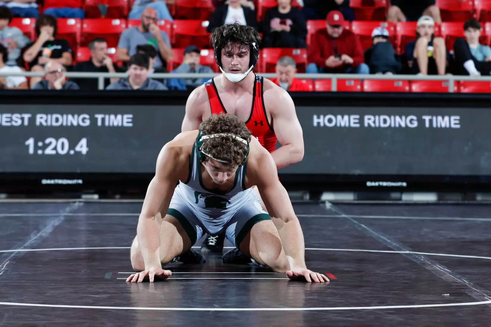 Davidson takes on Michigan State in non-conference wrestling action at Belk Arena on Friday, November 11, 2022 in Davidson, North Carolina.