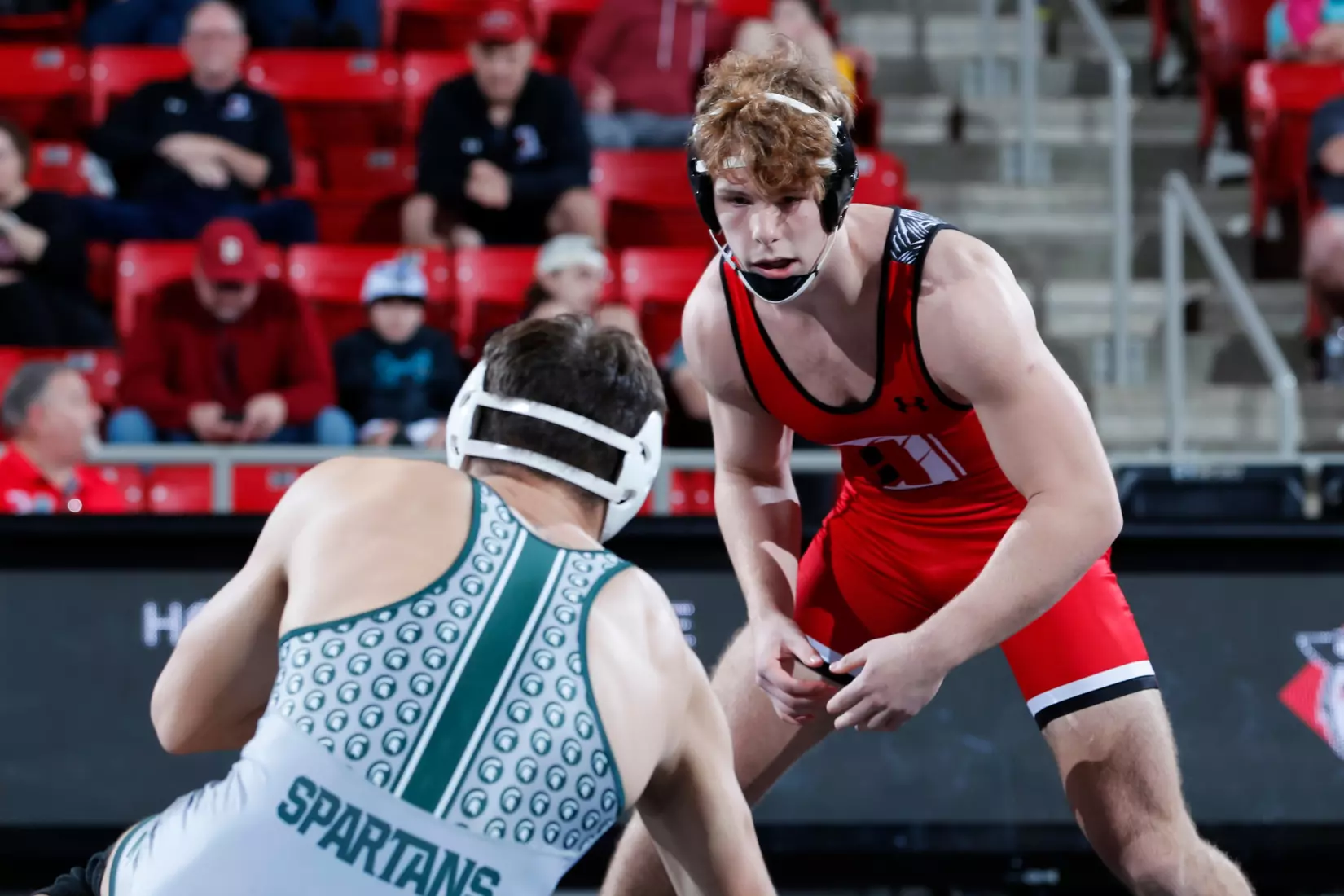 Davidson takes on Michigan State in non-conference wrestling action at Belk Arena on Friday, November 11, 2022 in Davidson, North Carolina.