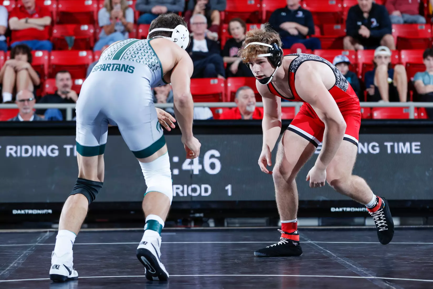 Davidson takes on Michigan State in non-conference wrestling action at Belk Arena on Friday, November 11, 2022 in Davidson, North Carolina.