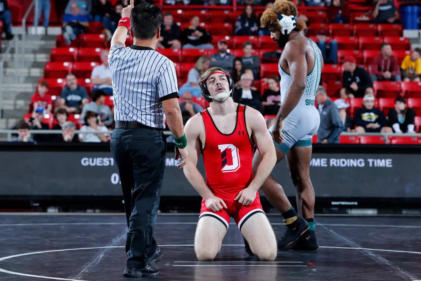 Davidson takes on Michigan State in non-conference wrestling action at Belk Arena on Friday, November 11, 2022 in Davidson, North Carolina.
