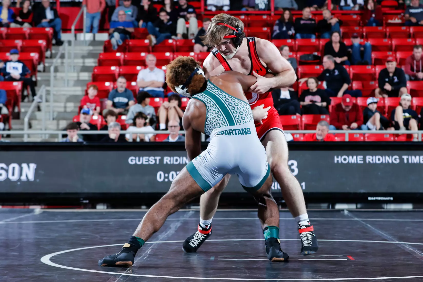 Davidson takes on Michigan State in non-conference wrestling action at Belk Arena on Friday, November 11, 2022 in Davidson, North Carolina.