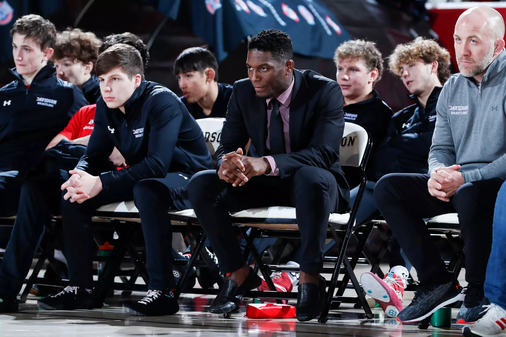 Davidson takes on Michigan State in non-conference wrestling action at Belk Arena on Friday, November 11, 2022 in Davidson, North Carolina.