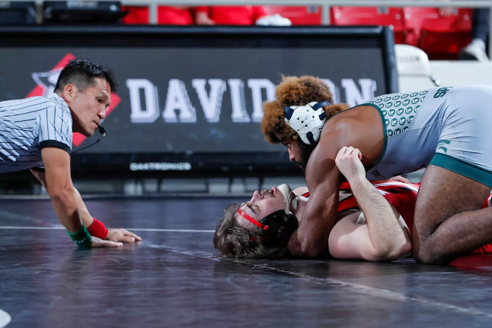 Davidson takes on Michigan State in non-conference wrestling action at Belk Arena on Friday, November 11, 2022 in Davidson, North Carolina.