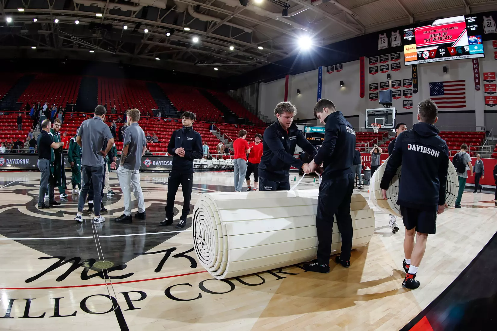 Davidson takes on Michigan State in non-conference wrestling action at Belk Arena on Friday, November 11, 2022 in Davidson, North Carolina.