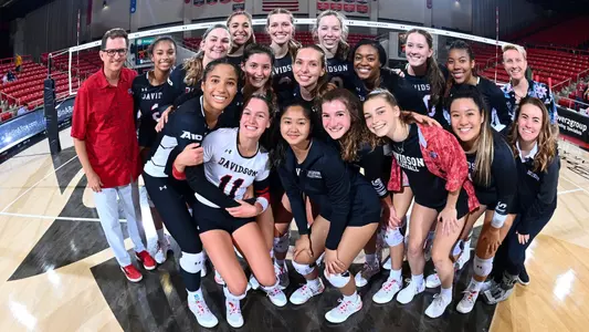 Davidson takes on Lindenwood in non-conference volleyball action in the 2022 Wildcat Class at Belk Arena on Friday, September 02, 2022 in Davidson, North Carolina.