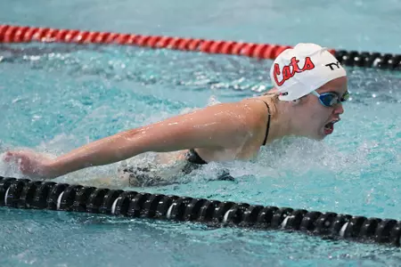 Davidson takes on Gardner-Webb in non-conference swimming action at Charles A. Cannon Pool on Saturday, November 05, 2022 in Davidson, North Carolina.