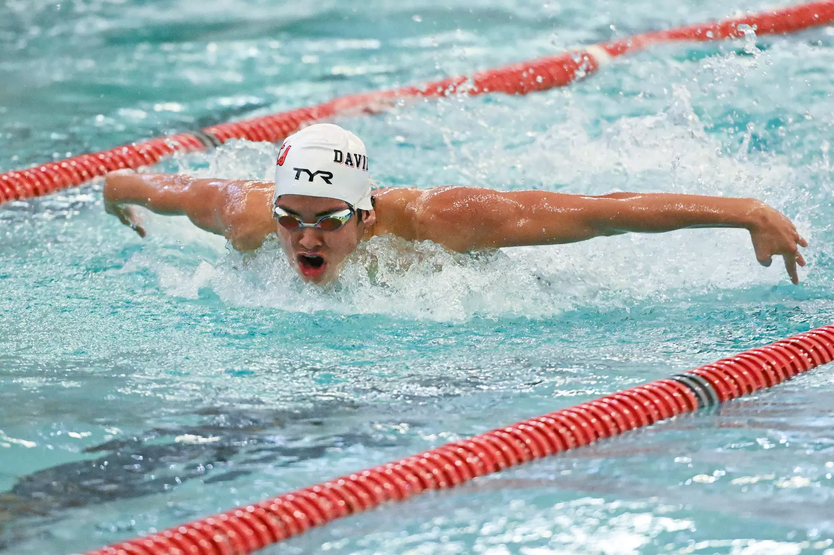 Davidson takes on Gardner-Webb in non-conference swimming action at Charles A. Cannon Pool on Saturday, November 05, 2022 in Davidson, North Carolina.