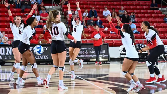 Davidson takes on Duquesne in A10 womenâ??s volleyball action at Belk Arena on Friday, September 23, 2022 in Davidson, North Carolina.