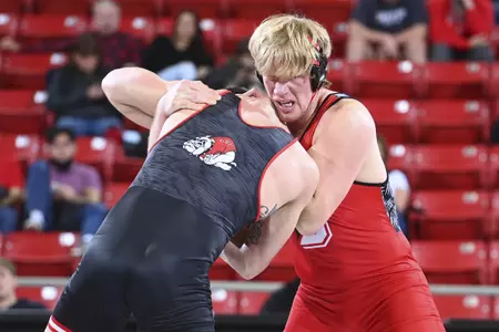 Davidson takes on Gardner-Webb in SoCon wrestling action at Belk Arena on Friday, February 04, 2022 in Davidson, North Carolina.