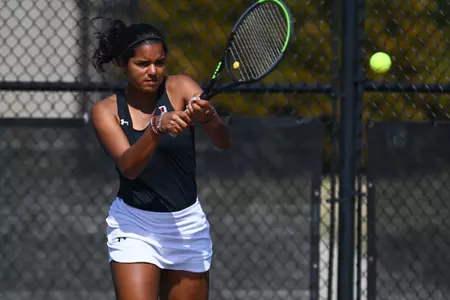 Davidson takes on Elon in non-conference women’s tennis action at the Davidson Tennis Courts on Saturday, March 05, 2022 in Davidson, North Carolina.