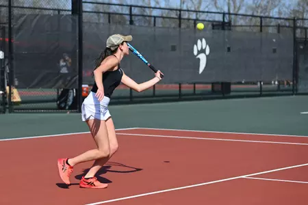Davidson takes on Elon in non-conference women’s tennis action at the Davidson Tennis Courts on Saturday, March 05, 2022 in Davidson, North Carolina.