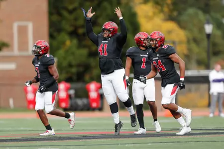 Davidson takes on St. Thomas in Pioneer Football League football action at Richardson Stadium on Saturday, November 06, 2021 in Davidson, North Carolina.