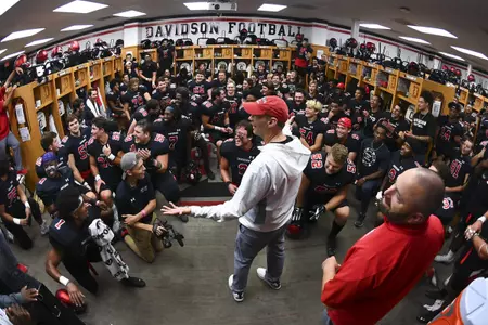 Davidson takes on Presbyterian in PFL football action at Smith Field at Richardson Stadium on Saturday, October 16, 2021 in Davidson, North Carolina.