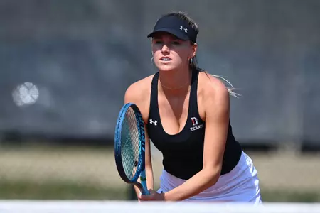 Davidson takes on Elon in non-conference women’s tennis action at the Davidson Tennis Courts on Saturday, March 05, 2022 in Davidson, North Carolina.