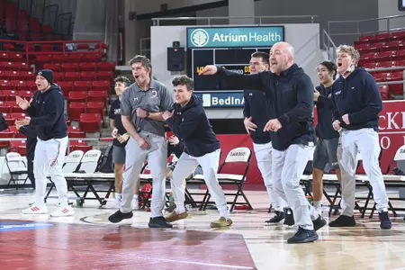 Excited happy wrestling