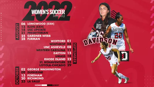 2022 Women's Soccer Schedule Graphic