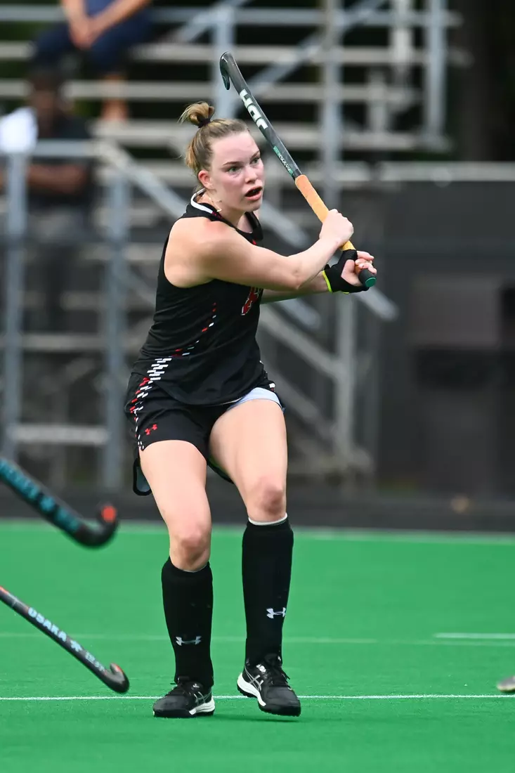 Davidson takes on Georgetown in non-conference field hockey action at Carol Grotnes Belk Turf Field on Friday, August 26, 2022 in Davidson, North Carolina.