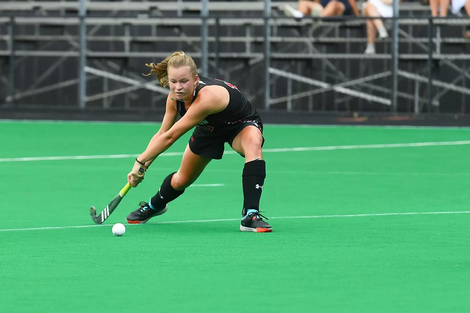 Davidson takes on Georgetown in non-conference field hockey action at Carol Grotnes Belk Turf Field on Friday, August 26, 2022 in Davidson, North Carolina.