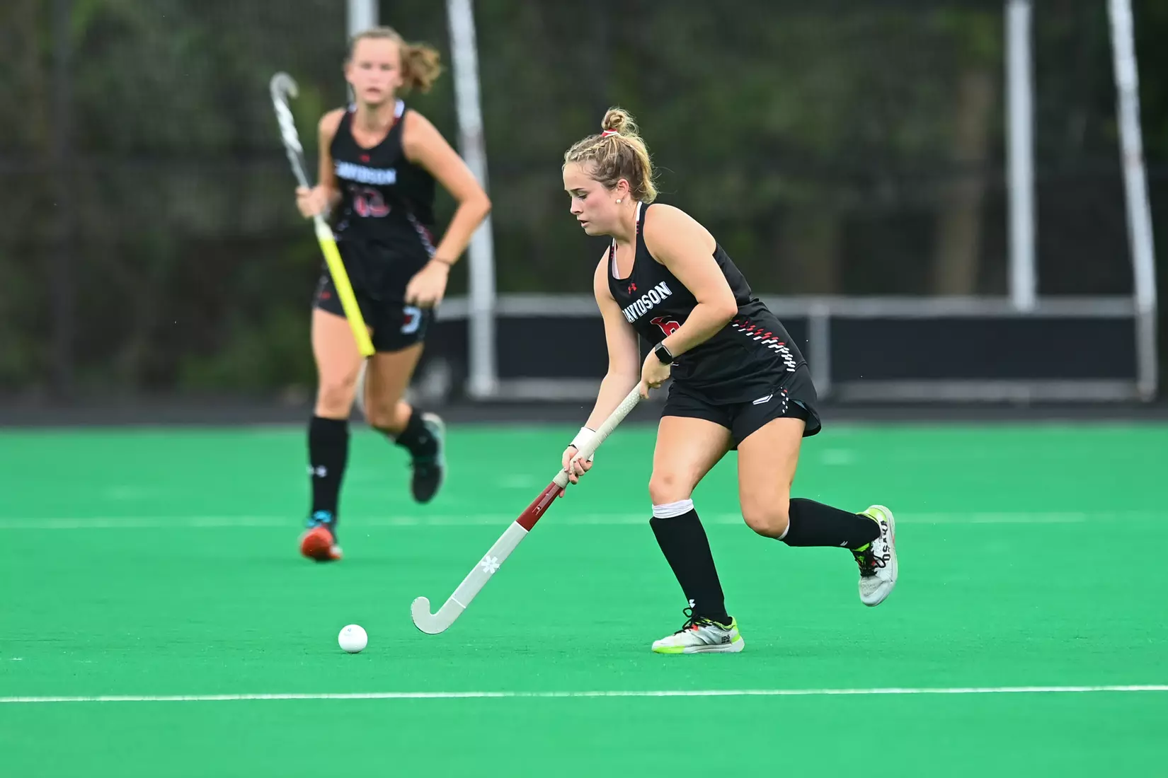 Davidson takes on Georgetown in non-conference field hockey action at Carol Grotnes Belk Turf Field on Friday, August 26, 2022 in Davidson, North Carolina.