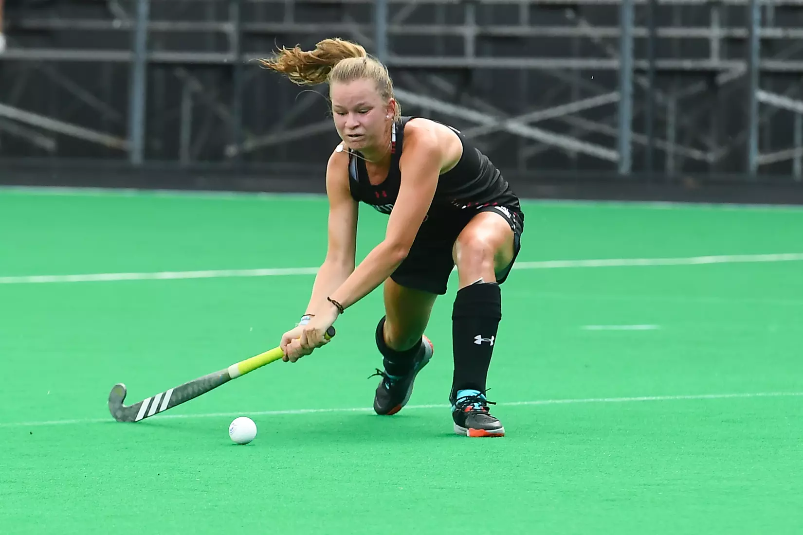 Davidson takes on Georgetown in non-conference field hockey action at Carol Grotnes Belk Turf Field on Friday, August 26, 2022 in Davidson, North Carolina.