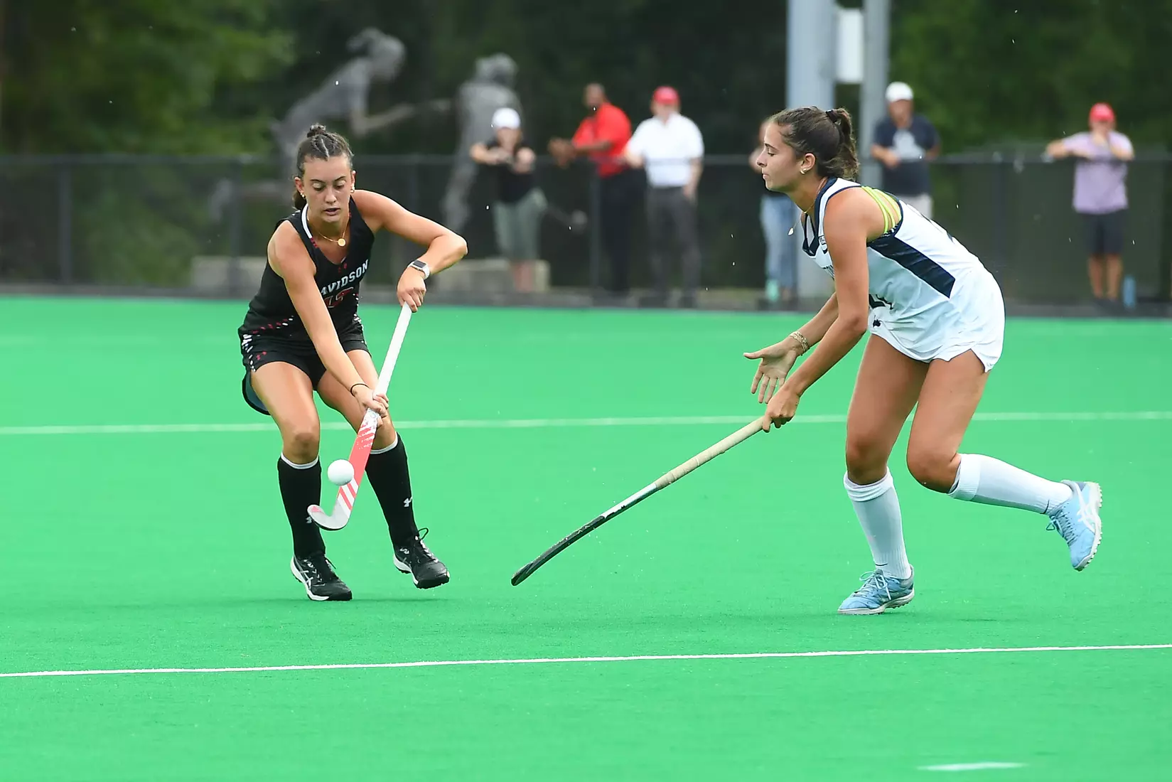 Davidson takes on Georgetown in non-conference field hockey action at Carol Grotnes Belk Turf Field on Friday, August 26, 2022 in Davidson, North Carolina.