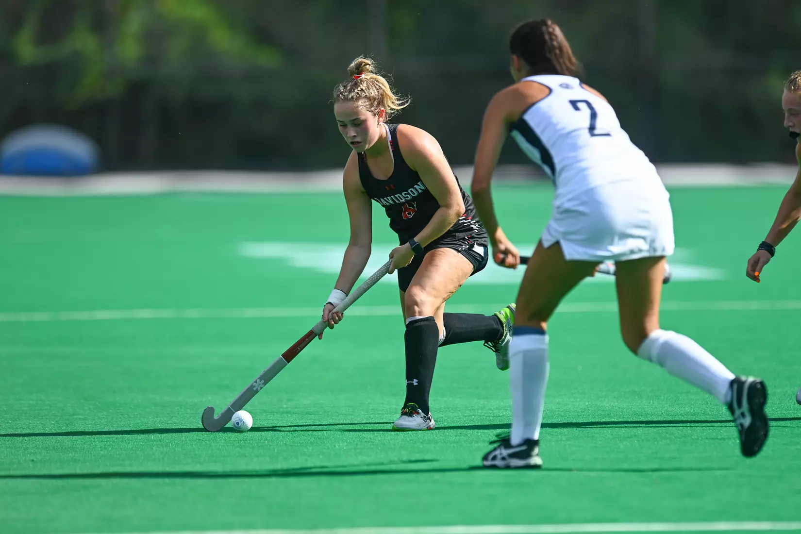 Davidson takes on Georgetown in non-conference field hockey action at Carol Grotnes Belk Turf Field on Friday, August 26, 2022 in Davidson, North Carolina.