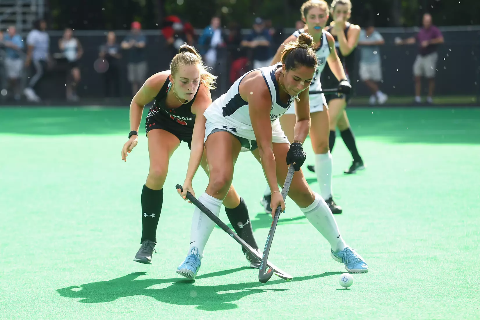 Davidson takes on Georgetown in non-conference field hockey action at Carol Grotnes Belk Turf Field on Friday, August 26, 2022 in Davidson, North Carolina.