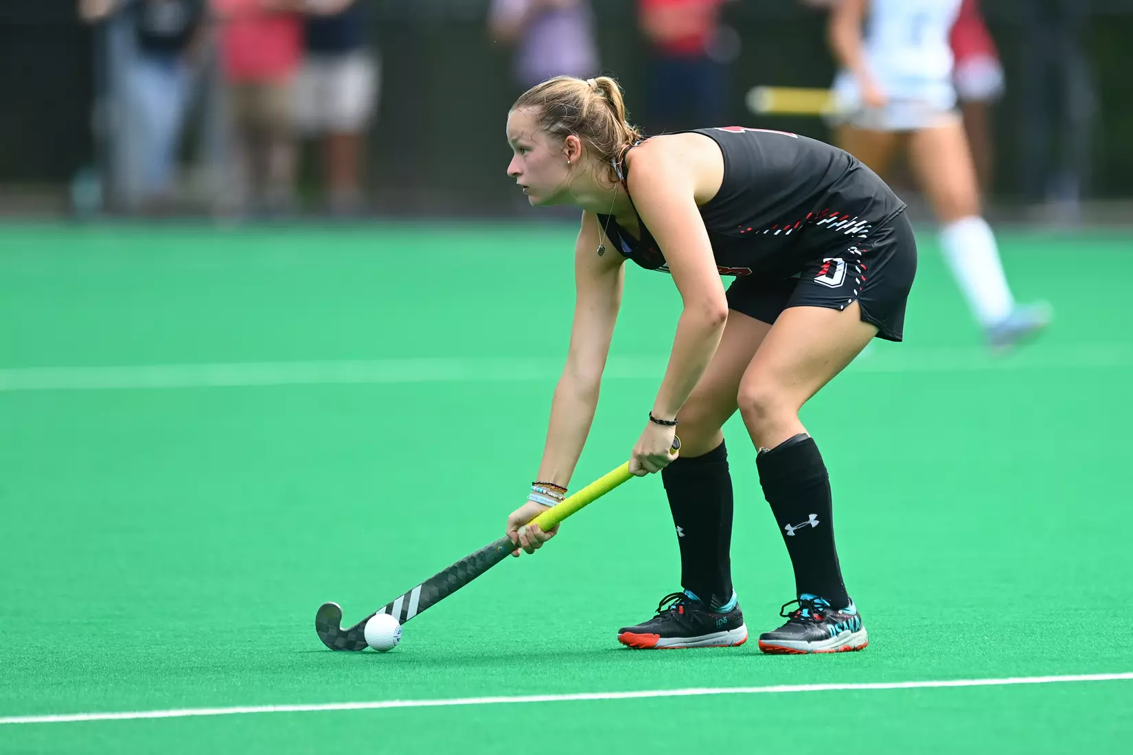 Davidson takes on Georgetown in non-conference field hockey action at Carol Grotnes Belk Turf Field on Friday, August 26, 2022 in Davidson, North Carolina.