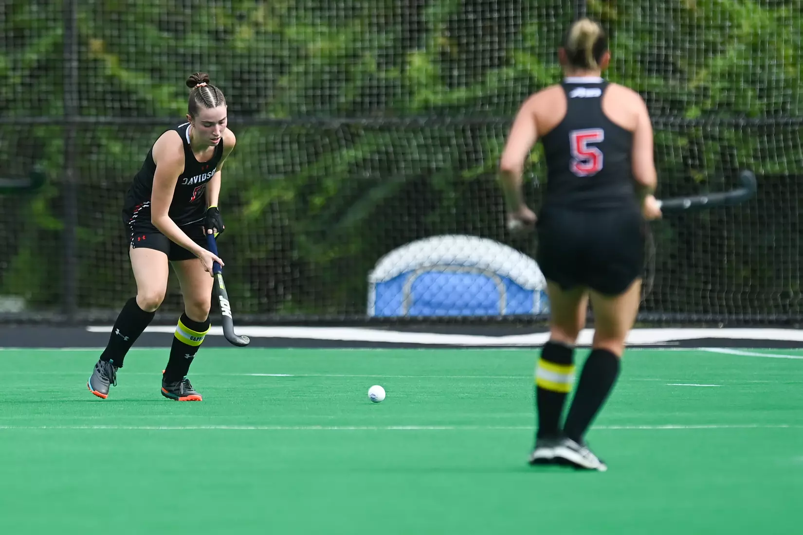Davidson takes on Georgetown in non-conference field hockey action at Carol Grotnes Belk Turf Field on Friday, August 26, 2022 in Davidson, North Carolina.