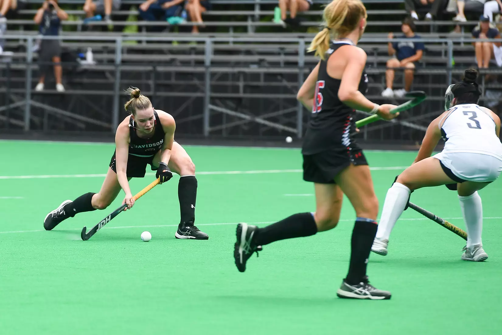 Davidson takes on Georgetown in non-conference field hockey action at Carol Grotnes Belk Turf Field on Friday, August 26, 2022 in Davidson, North Carolina.