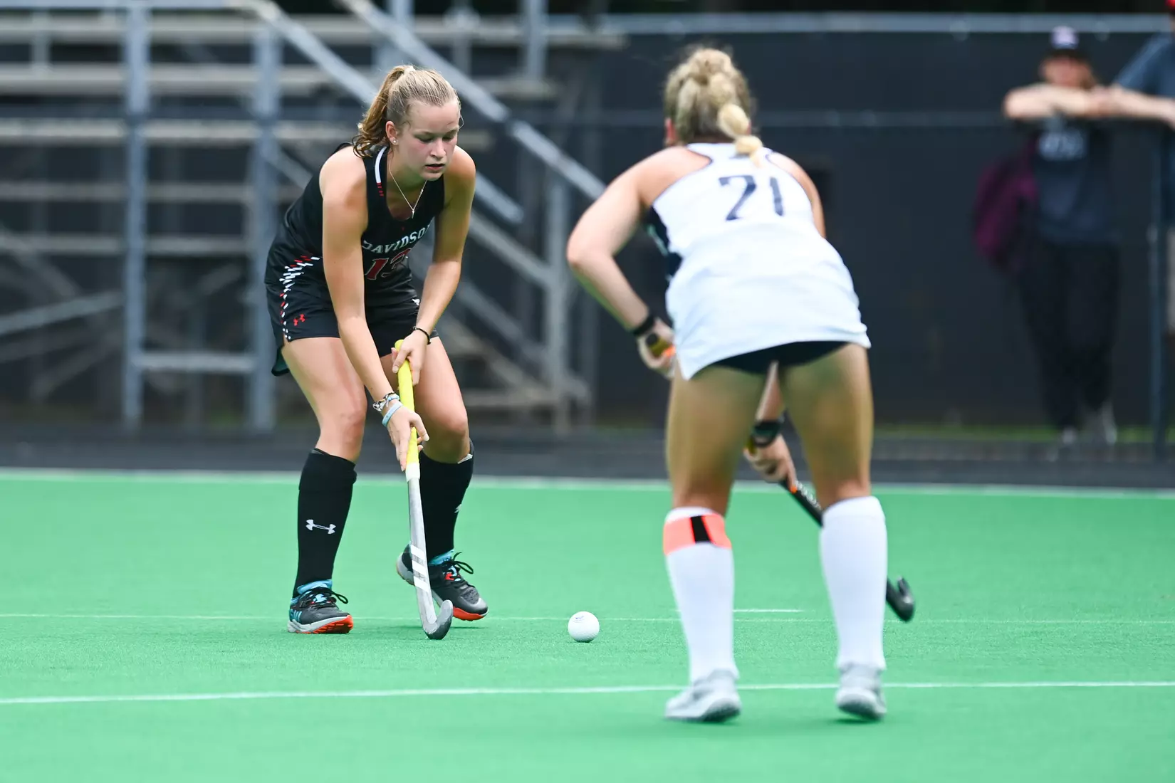 Davidson takes on Georgetown in non-conference field hockey action at Carol Grotnes Belk Turf Field on Friday, August 26, 2022 in Davidson, North Carolina.
