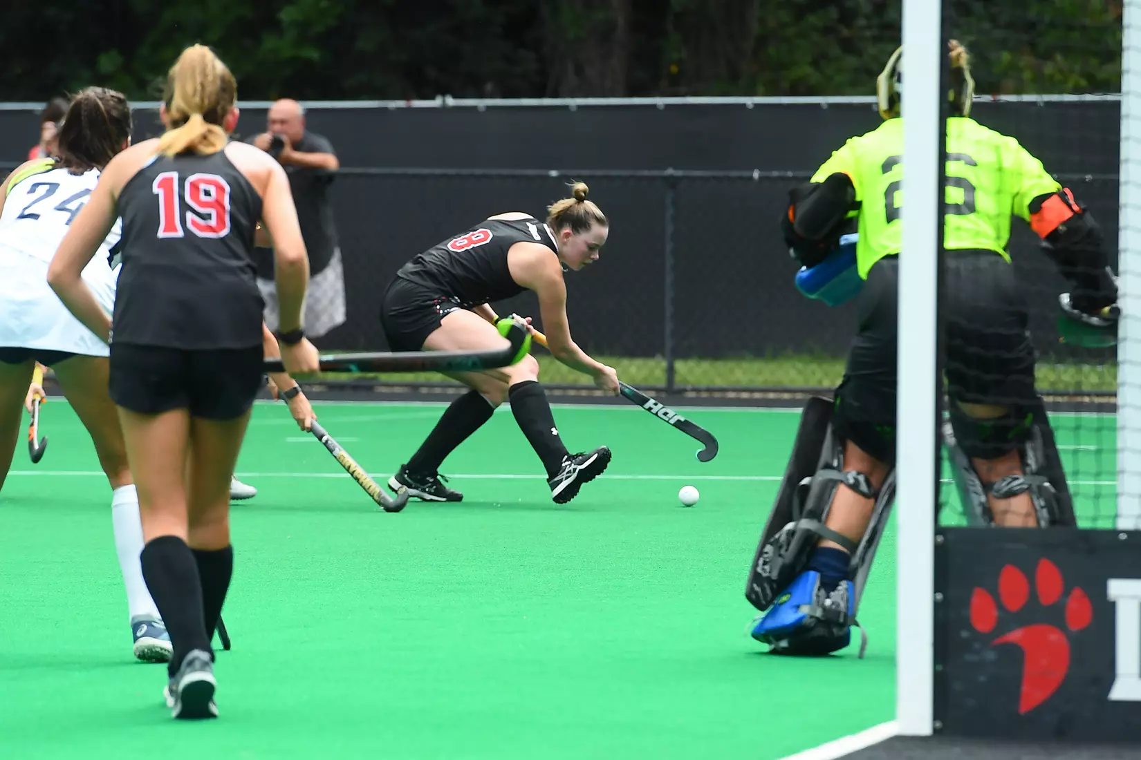 Davidson takes on Georgetown in non-conference field hockey action at Carol Grotnes Belk Turf Field on Friday, August 26, 2022 in Davidson, North Carolina.