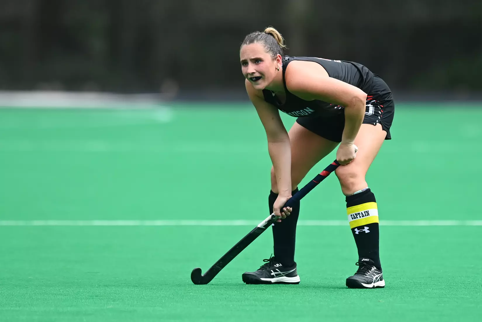Davidson takes on Georgetown in non-conference field hockey action at Carol Grotnes Belk Turf Field on Friday, August 26, 2022 in Davidson, North Carolina.